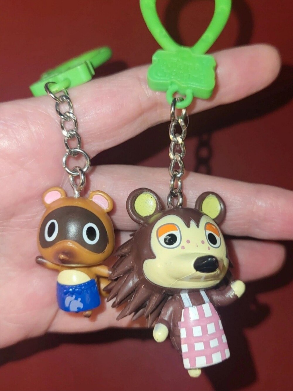 Nintendo Two Animal crossing backpack buddy clips